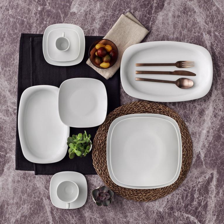 Mimoza plitki tanjur / 21cm / 12 kom