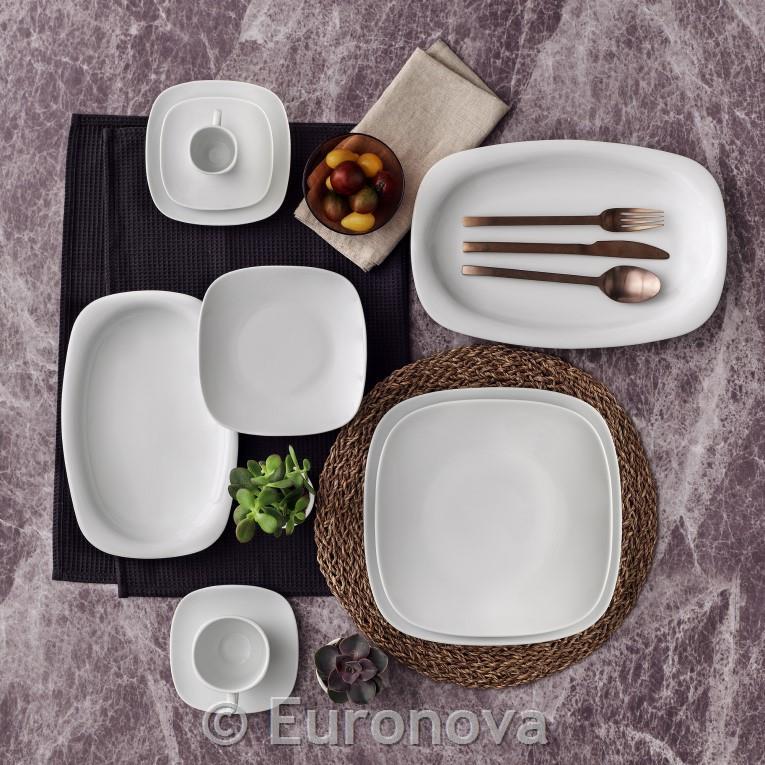 Mimoza plitki tanjur / oval / 34cm / 6 k