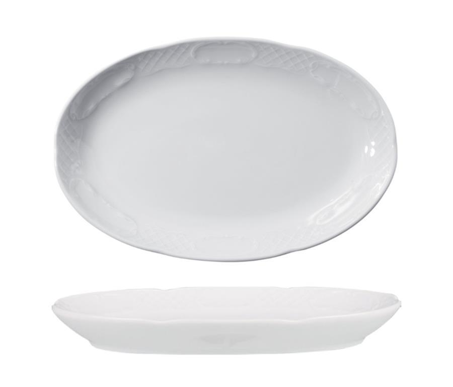 Flora plitki tanjur / oval / 32cm / 6 ko