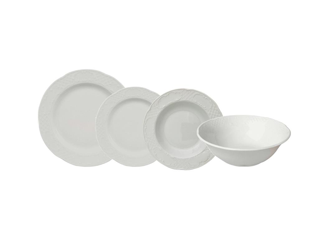 Flora plitki tanjur / oval / 32cm / 6 ko