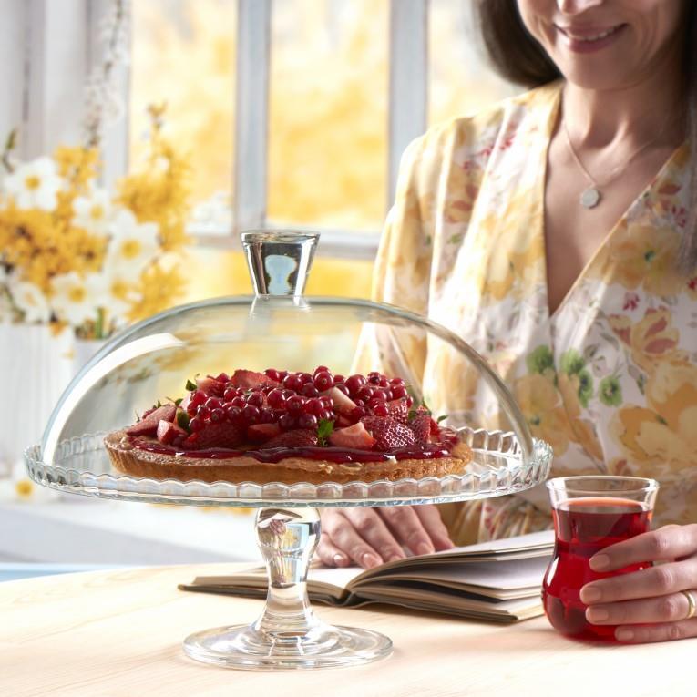 Patisserie stakleni stalak za tortu/32cm