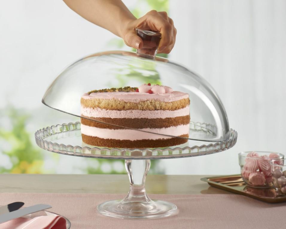 Patisserie stakleni stalak za tortu/32cm