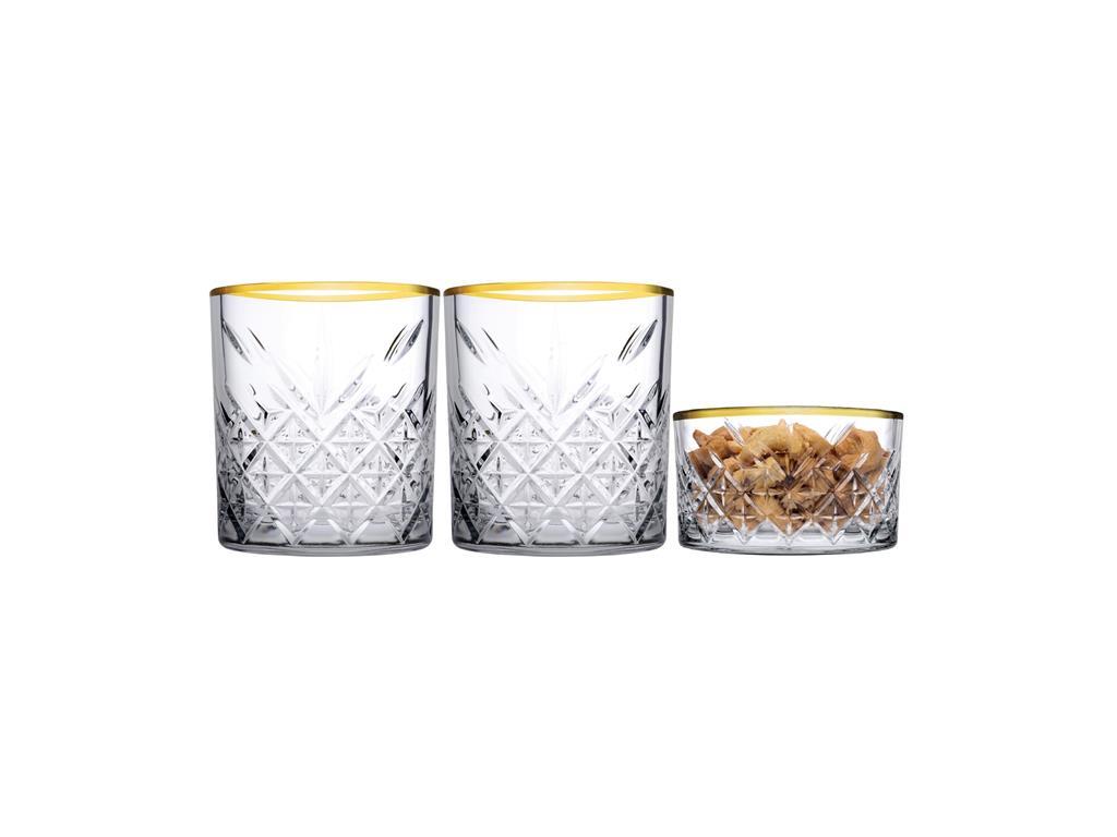 Timeless set / 35cl / zlatni rub / 3kom