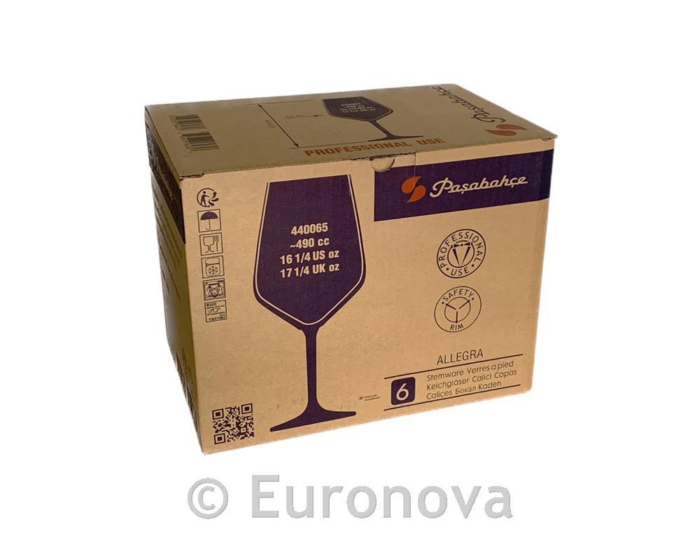 Allegra čaša / 49cl / 0.1L CE / 6kom