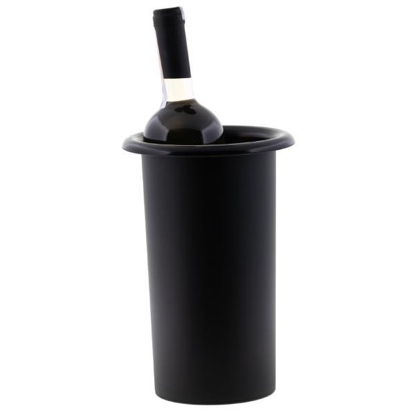 Posuda za led i bocu / 16cm / crna