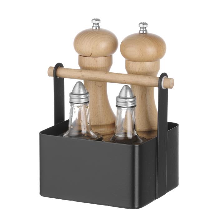 Table caddy sol-papar-ulje-ocat / 16cm