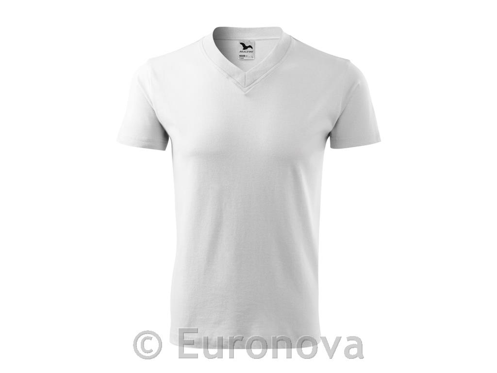 Majica v-izrez / XXL / bijela