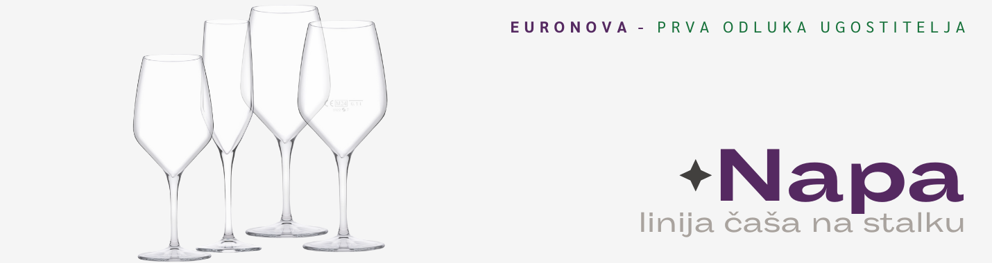 Napa - vinske čaše s oznakom volumena