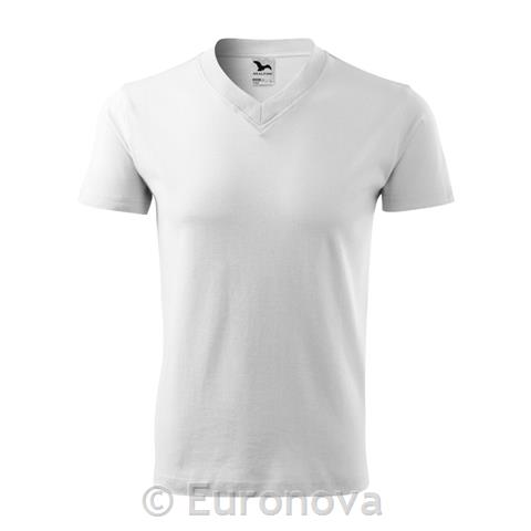 Majica v-izrez / XXL / bijela